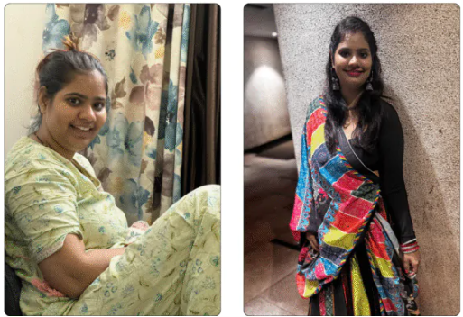 Supriya — before and after transformation with GetFittWithMohit